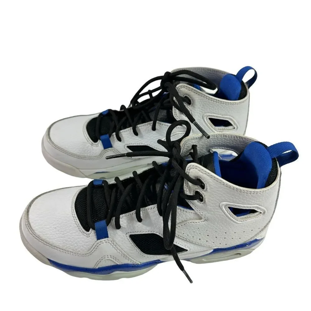 Nike Air Jordan '91 Flight Hyper Royal White Black Basketball Sneaker, Size 5.5Y - Picture 5 of 13